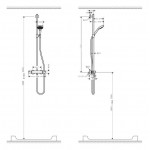 Душевая система наружного монтажа Hansgrohe Croma Select E Multi SemiPipe 27248400 Душевая система наружного монтажа Hansgrohe Croma Select E Multi SemiPipe 27248400
